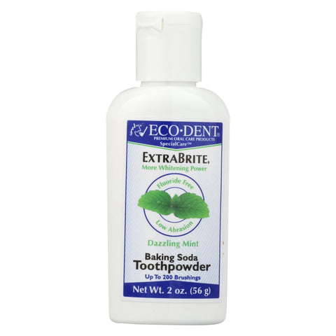 Eco-dent Toothpowder Xtra-brite - Fluoride Free - 2 Oz