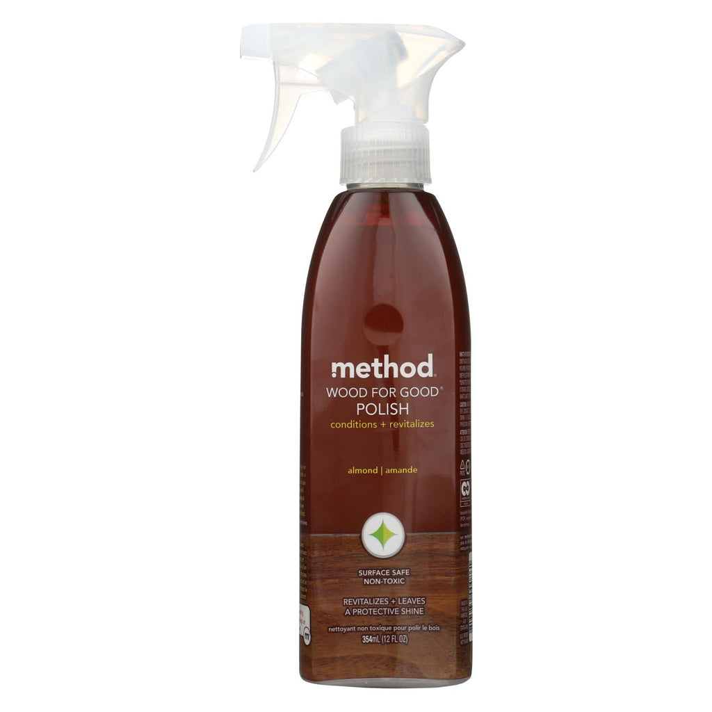 Method Wood For Good Spray - Almond - 12 Oz - Case Of 6