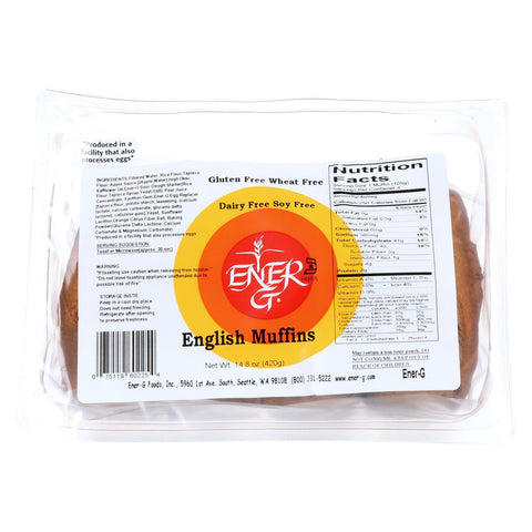 Ener-g Foods - English Muffins - 14.8 Oz - Case Of 6