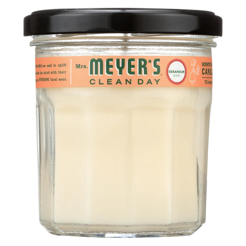 Mrs. Meyer's Clean Day - Soy Candle - Geranium - Case Of 6 - 7.2 Oz Candles