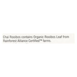 Yogi Organic Herbal Tea Caffeine Free Chai Rooibos - 16 Tea Bags - Case Of 6