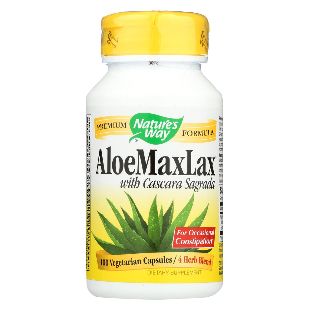 Nature's Way - Aloemaxlax With Cascara Sagrada - 100 Vegetarian Capsules