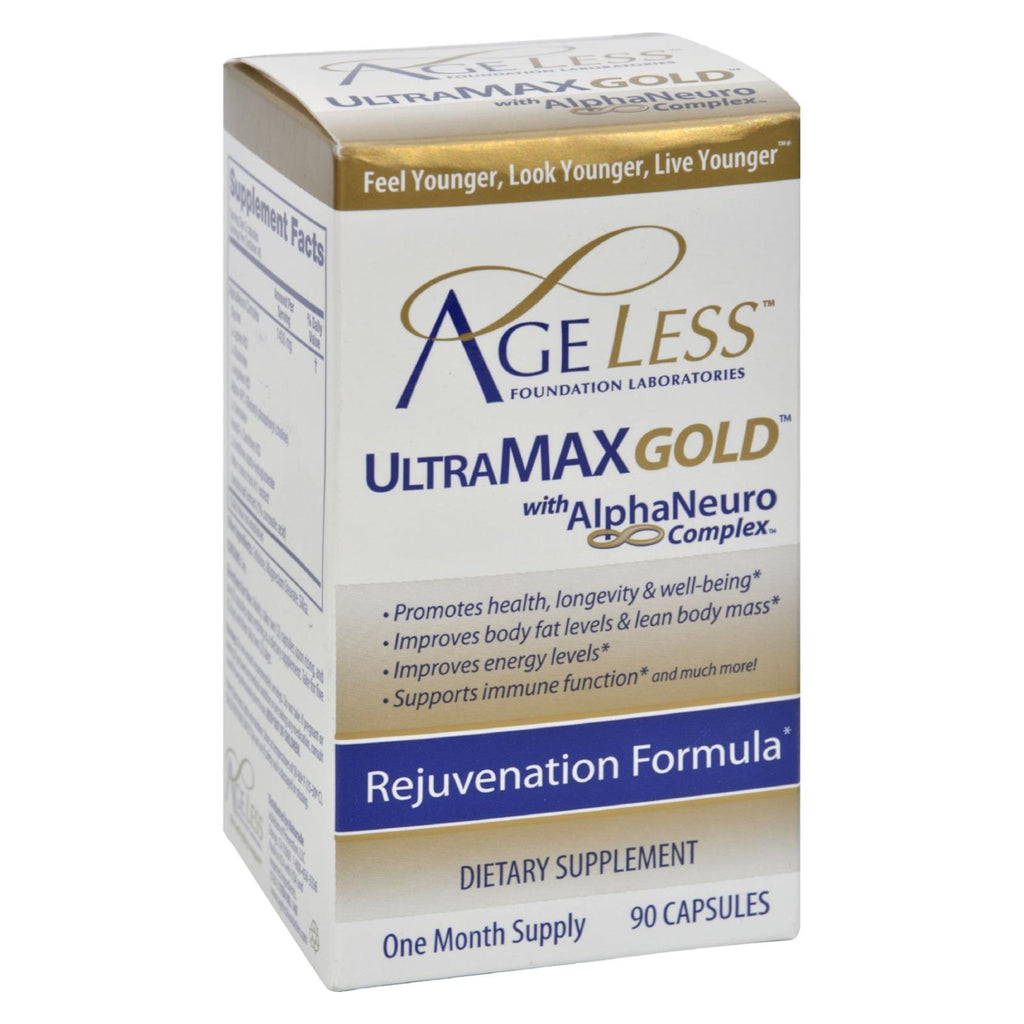 Ageless Foundation - Ultramax Gold With Alphaneuro Complex - 90 Capsules