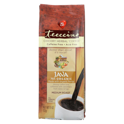 Teeccino Mediterranean Herbal Coffee Java - 11 Oz - Case Of 6