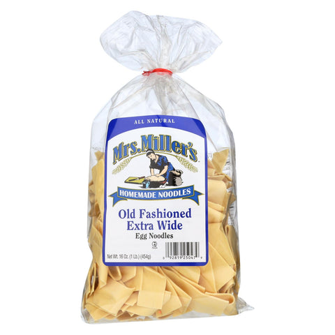 Mrs. Miller's Homemade Noodles - Old Fashioned Extra Wide Egg Noodles - Case Of 6 - 16 Oz.