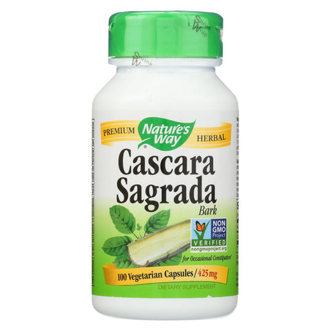 Nature's Way - Cascara Sagrada Bark - 100 Veg Capsules