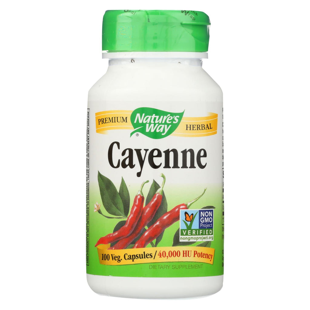 Nature's Way - Cayenne And Pepper - 450 Mg - 100 Capsules