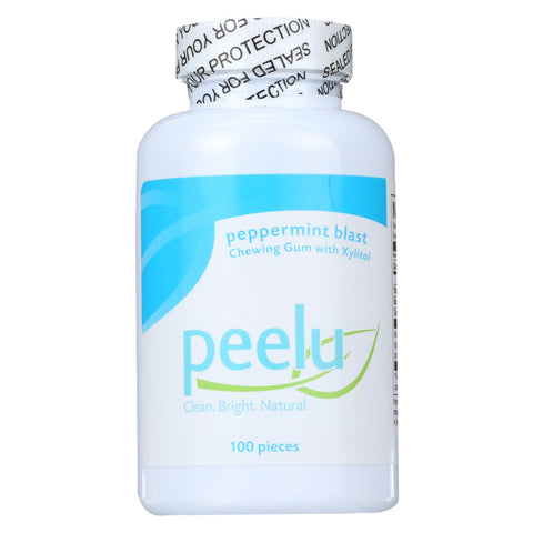 Peelu Chewing Gum - Peppermint Blast - 100 Ct