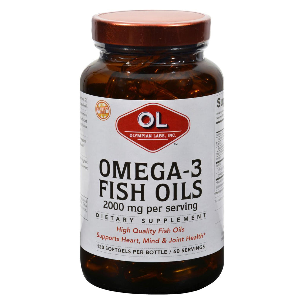 Olympian Labs Omega-3 Fish Oils - 2000 Mg - 120 Softgels