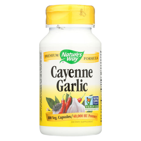 Nature's Way - Cayenne And Garlic - 100 Capsules