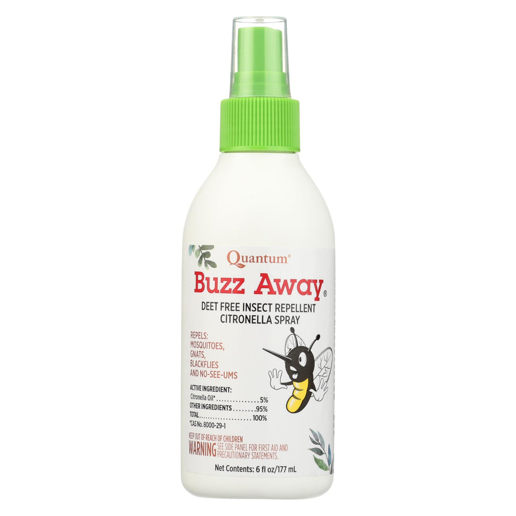 Quantum Research Buzz Away Insect Repellent Citronella Spray - 6 Oz