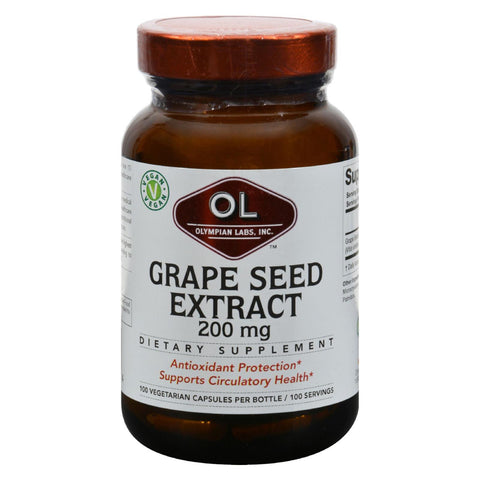 Olympian Labs Grape Seed Extra Strength - 200 Mg - 100 Capsules