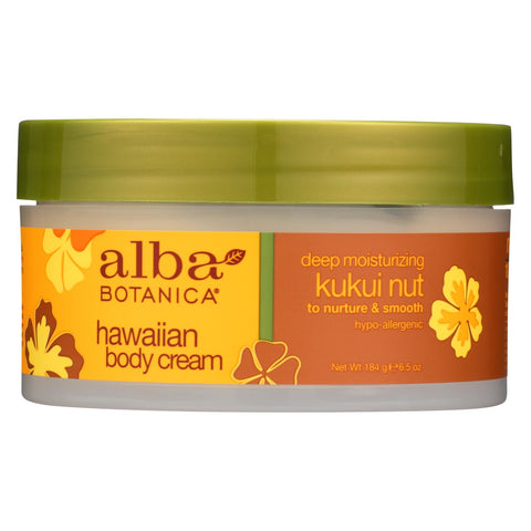 Alba Botanica - Hawaiian Body Cream Kukui Nut - 6.5 Oz