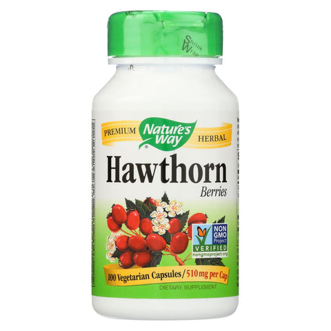 Nature's Way - Hawthorn Berries - 510 Mg - 100 Capsules