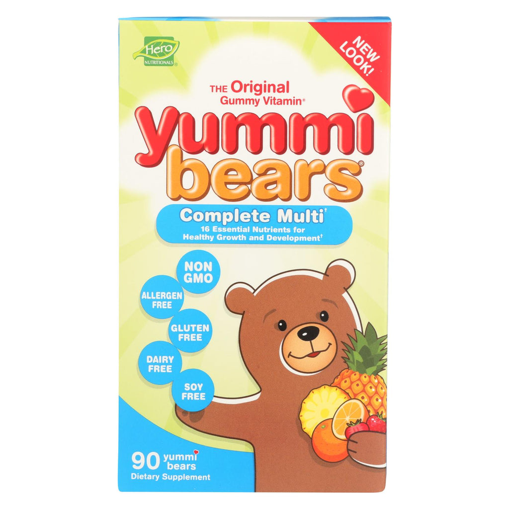 Hero Nutritionals Yummi Bears Multi-vitamin And Mineral Fruit - 90 Gummies