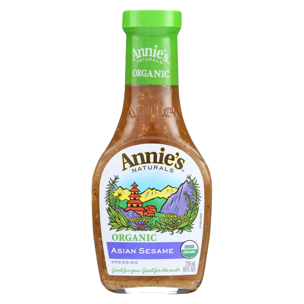 Annie's Naturals Organic Dressing Asian Sesame - Case Of 6 - 8 Fl Oz.