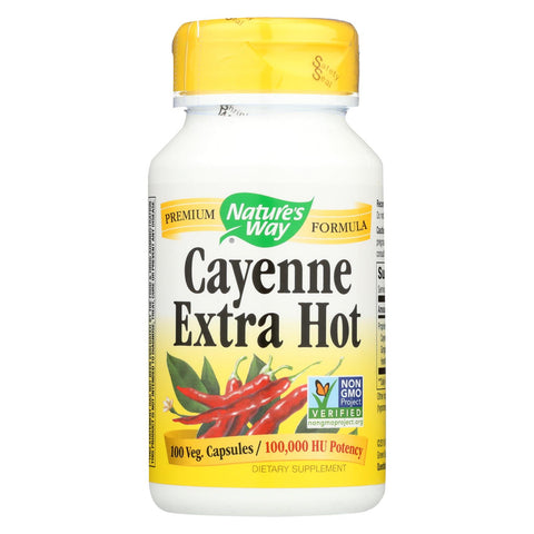 Nature's Way - Cayenne Extra Hot - 100 Capsules