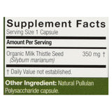 Genceutic Naturals Organic Milk Thistle - 350 Mg - 60 Capsules