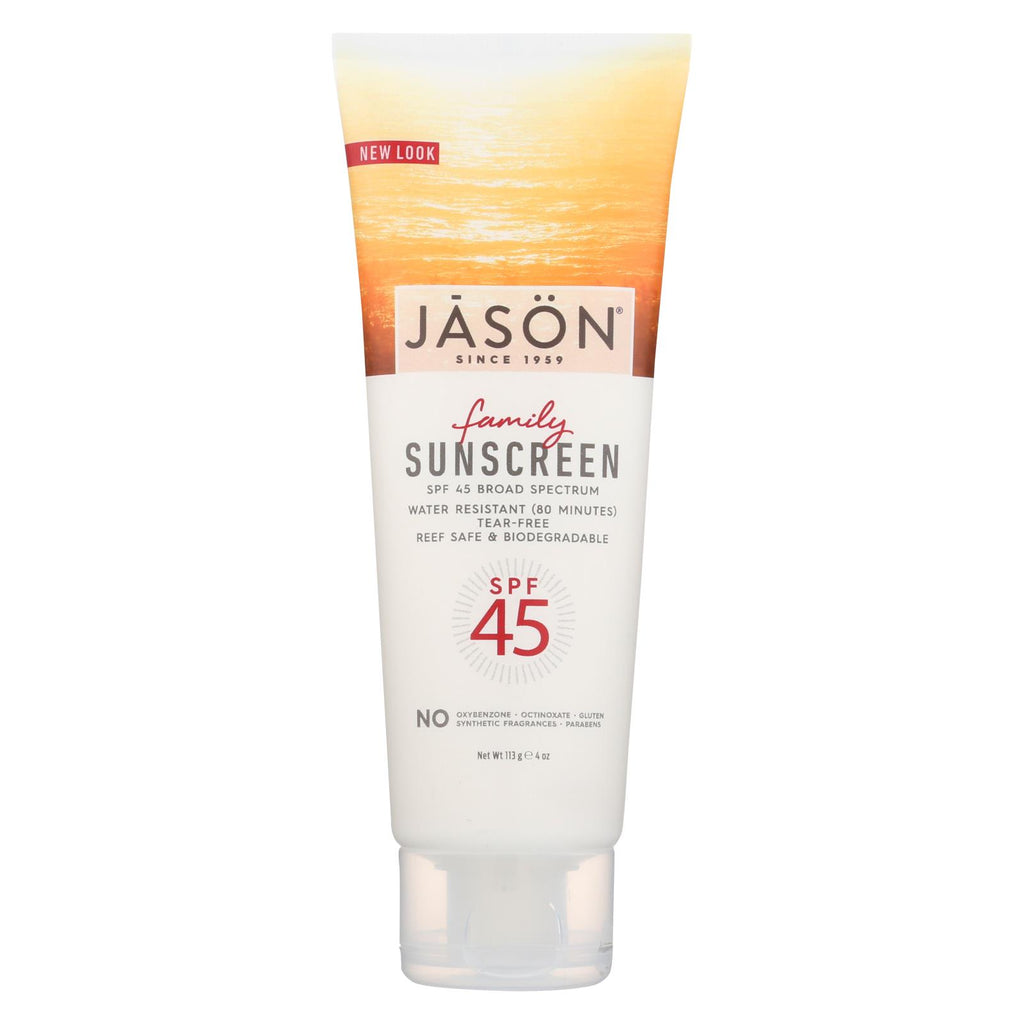 Jason Sunbrellas Family Block Natural Suncare Spf 36 - 4 Fl Oz