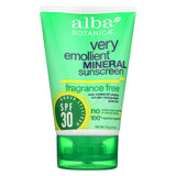 Alba Botanica - Sunscreen - Alba Sun Min Spf 30 F.free 4oz. - Case Of 1 - 4 Fl Oz.