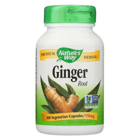 Nature's Way - Ginger Root - 100 Capsules