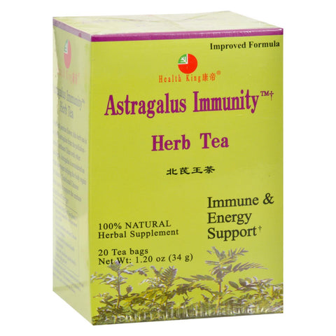 Health King Astragalus Immunity Herb Tea - 20 Tea Bags