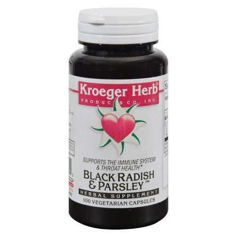 Kroeger Herb Black Radish And Parsley - 100 Capsules