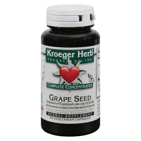 Kroeger Herb Grape Seed - 90 Vegetarian Capsules