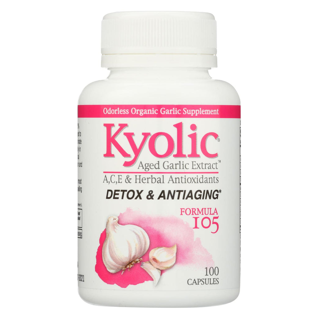 Kyolic - Aged Garlic Extract Detox And Anti-aging Formula 105 - 100 Capsules