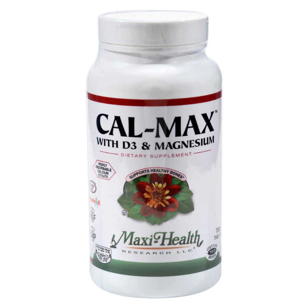 Maxi Health Cal-max With D3 And Magnesium - 180 Tablets