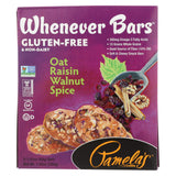 Pamela's Products - Oat Spice Whenever Bars - Raisin Walnut - Case Of 6 - 1.41 Oz.