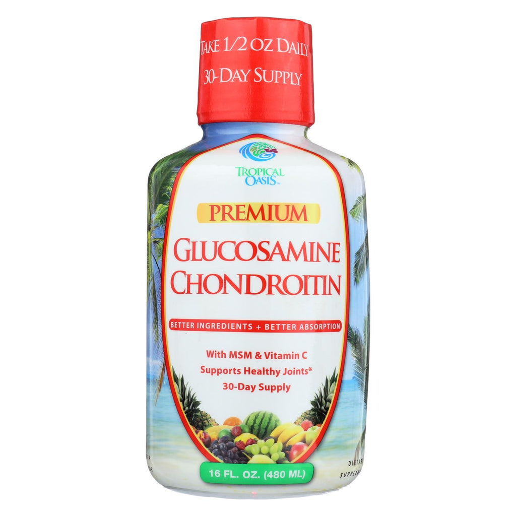 Tropical Oasis Glucosamine Chondroitin And Msm Supplement - Liquid - 1 Each - 16 Oz.