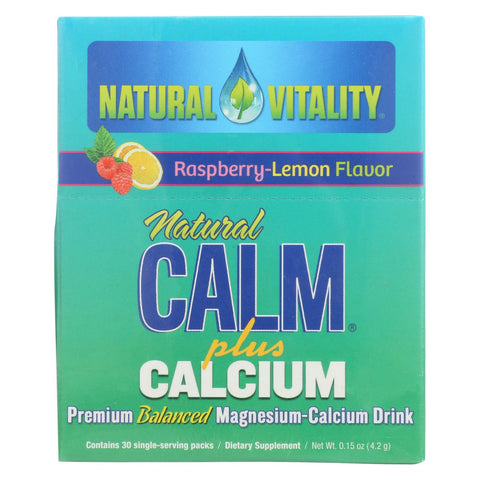 Natural Vitality Natural Calm Plus Calcium Raspberry Lemon - 30 Packets