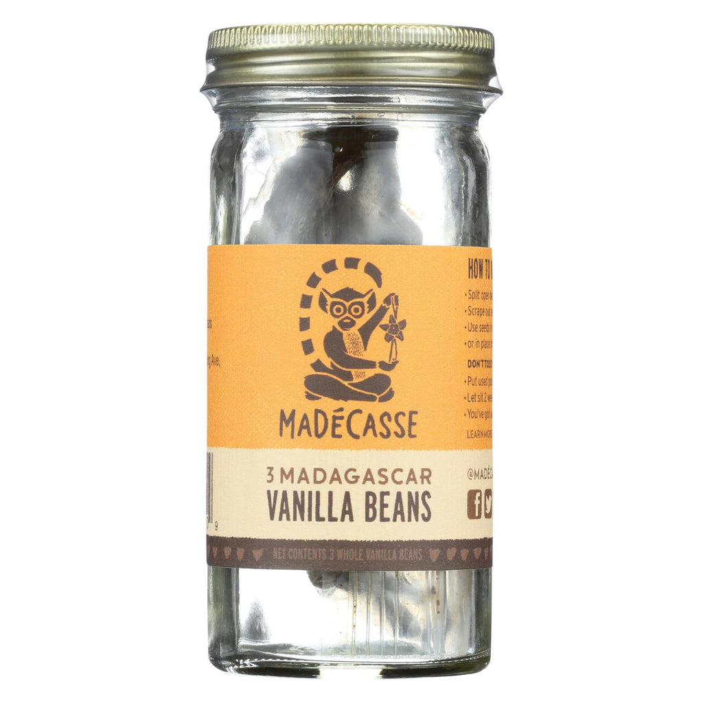 Madecasse Bourbon Vanilla Beans - Case Of 12 - 3 Count