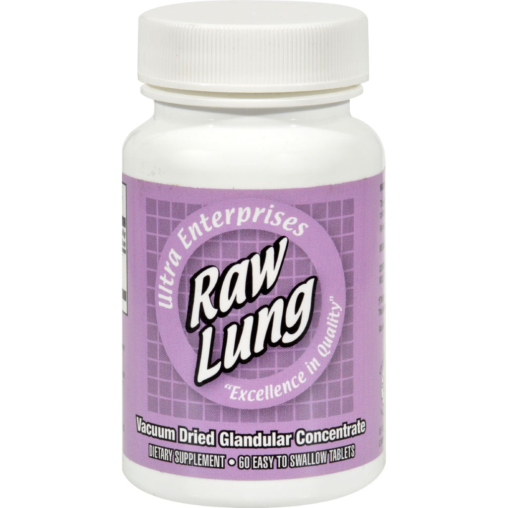 Ultra Glandulars Raw Lung - 200 Mg - 60 Tablets