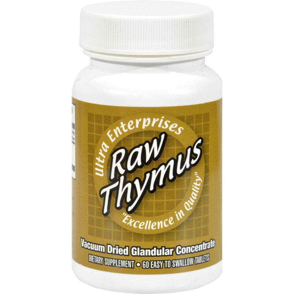 Ultra Glandulars Ultra Raw Thymus 200mg - 60 Tablets