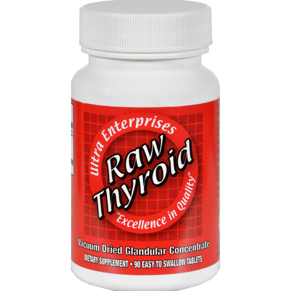 Ultra Glandulars Raw Thyroid - 90 Tablets