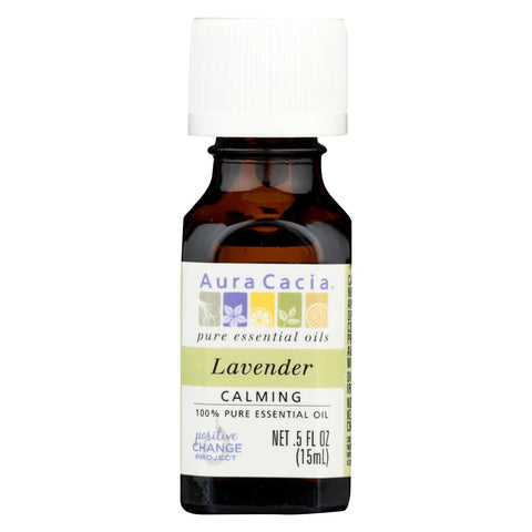 Aura Cacia - Pure Essential Oil Lavender - 0.5 Fl Oz