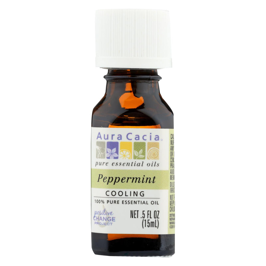 Aura Cacia - Pure Essential Oil Peppermint - 0.5 Fl Oz