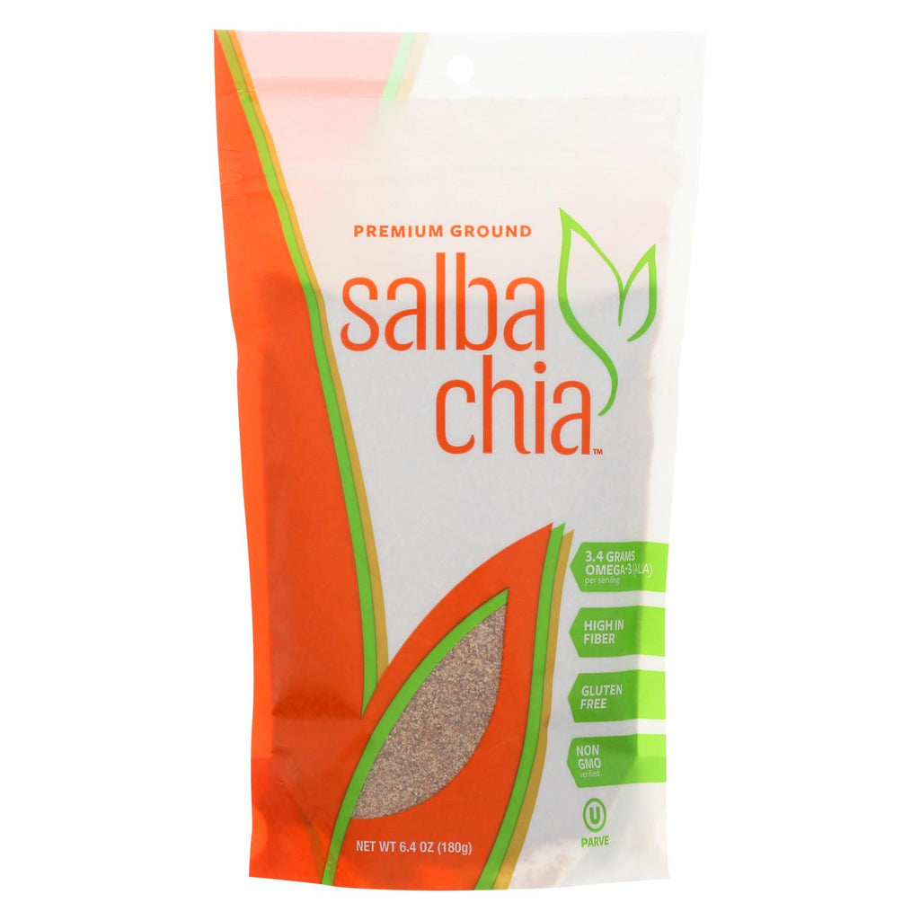 Salba Smart Premium Ground Salba Chia Seeds - 6.4 Oz - Case Of 6