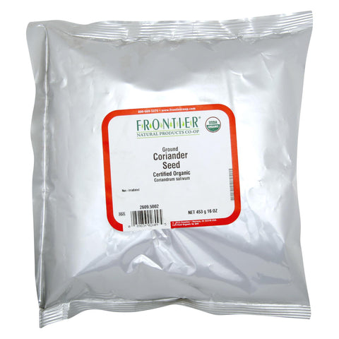 Frontier Herb Coriander Seed - Organic - Ground - Bulk - 1 Lb