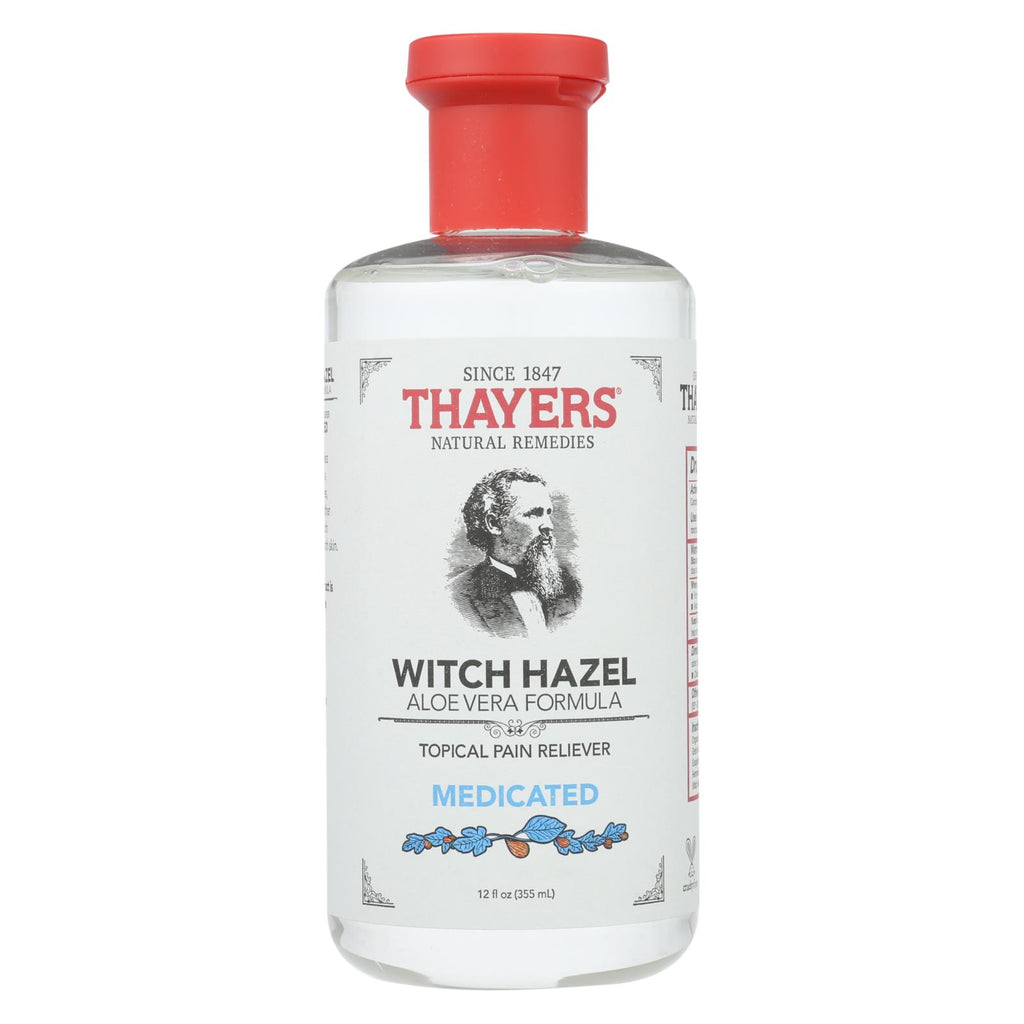 Thayers Topical Pain Reliever - Medicated Witch Hazel Aloe Vera - 12 Oz