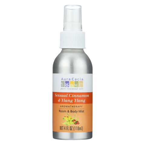 Aura Cacia - Aromatherapy Mist Cinnamon Ylang Ylang - 4 Fl Oz