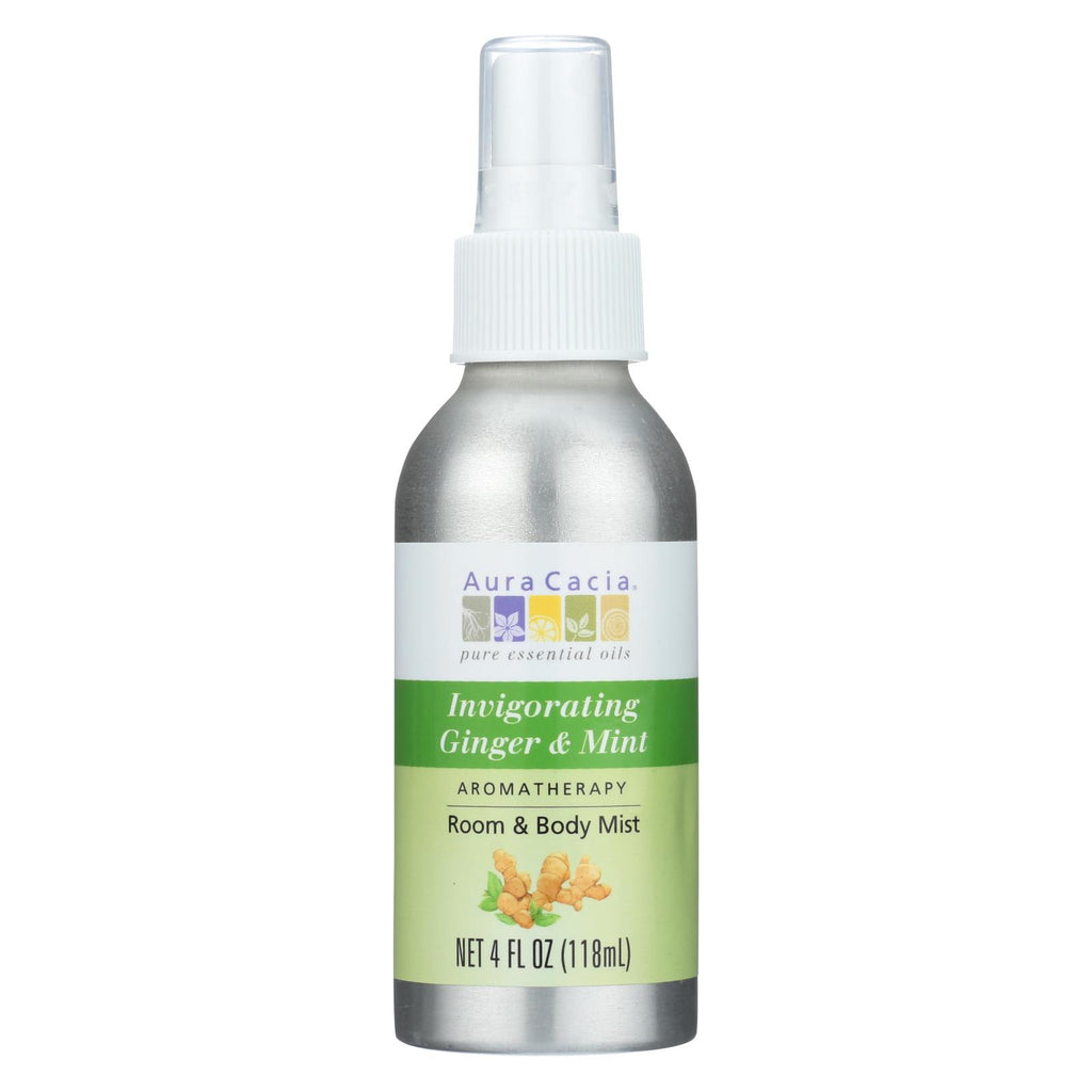 Aura Cacia - Aromatherapy Mist Ginger Mint - 4 Fl Oz