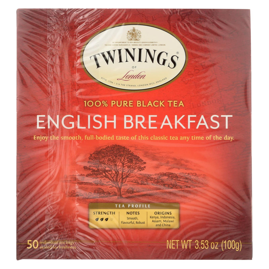 Twining's Tea Breakfast Tea - English - Case Of 6 - 50 Bags