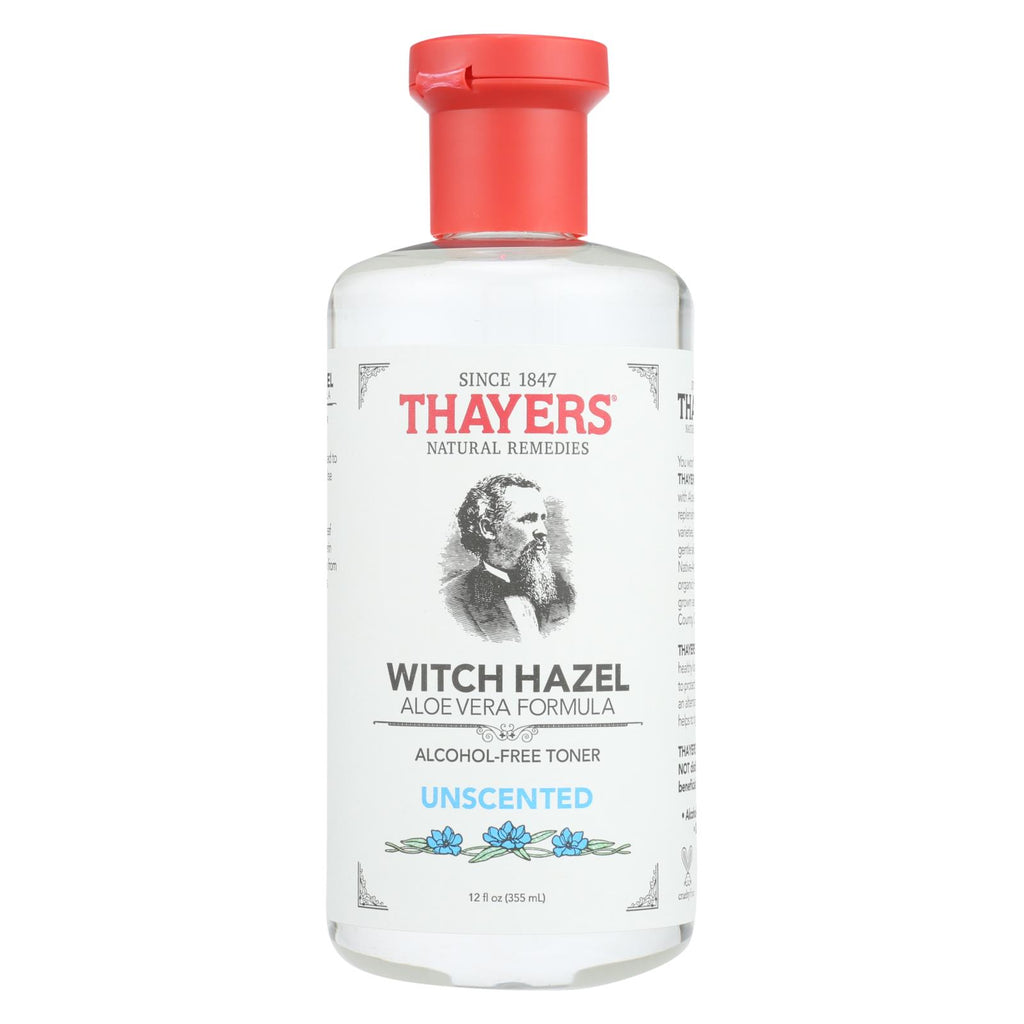 Thayers Witch Hazel With Aloe Vera Unscented - 12 Fl Oz