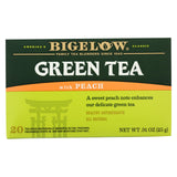 Bigelow Tea Green Tea - With Peach - Case Of 6 - 20 Bag