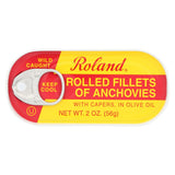 Roland Anchovies Rolled - Olive Oil - Case Of 25 - 2 Oz.