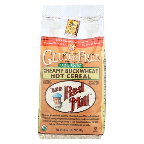 Bob's Red Mill - Organic Gluten Free Creamy Buckwheat Hot Cereal - 18 Oz - Case Of 4