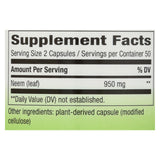 Nature's Way - Neem - 475 Mg - 100 Capsules